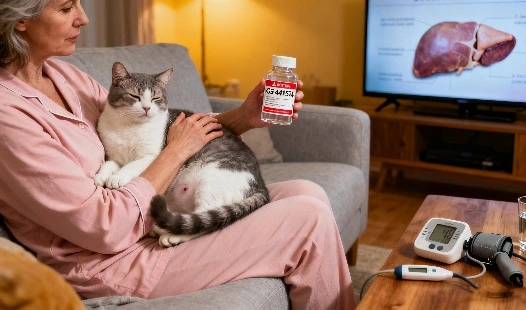 Can GS 441524 cause liver or kidney issues in cats?